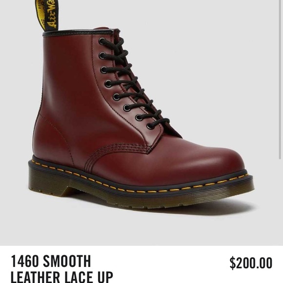 Red Dr Martens 1460 - Picture 4 of 5